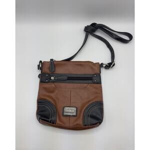 Stone & Company Brown Black Crossbody Purse EUC
